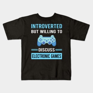 Introverted Electronic Game Games Kids T-Shirt